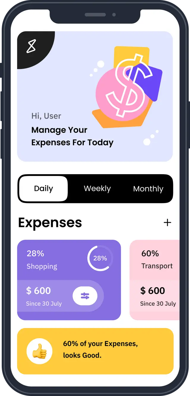 App Interface Mockup Screen